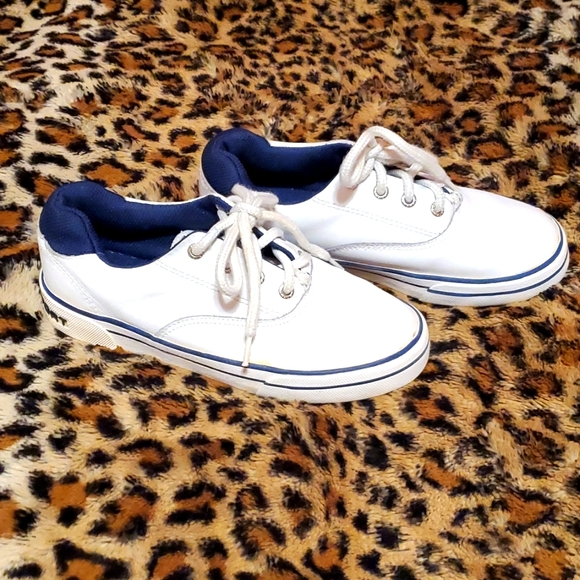 COPY - Polo Sport White Leather Lace Up Sneakers 1.5Y - Picture 3 of 6